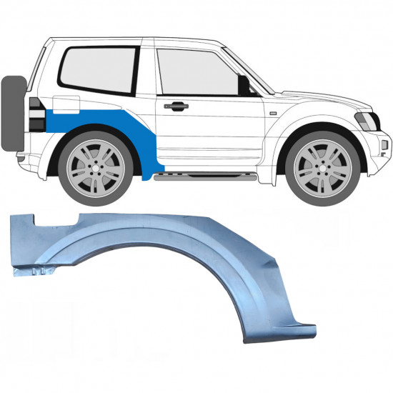 Reparaturni lim stražnjeg blatobrana za Mitsubishi Pajero 1999-2006 / Desno 6828