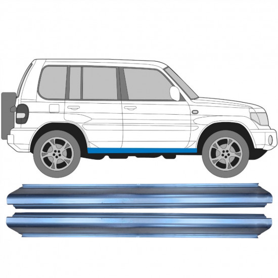 Lim praga za Mitsubishi Pajero Pinin 1998-2007 / Set 11363