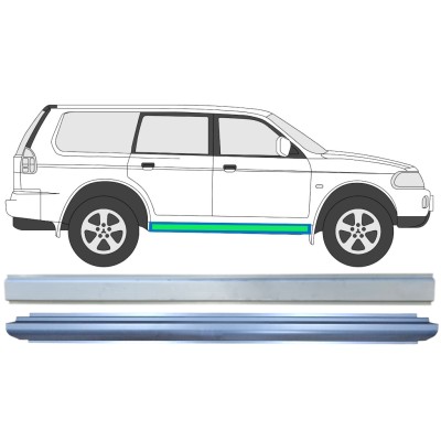 Unutarnji + vanjski lim praga za Mitsubishi Pajero Sport 1996-2008 / Lijeva = Desna (simetrična) / Set 14873
