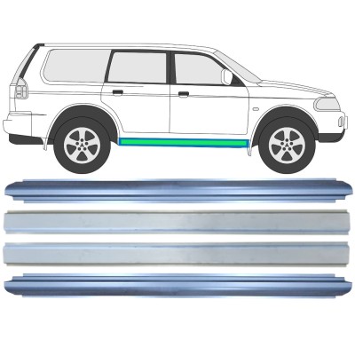 Unutarnji + vanjski lim praga za Mitsubishi Pajero Sport 1996-2008 / Lijevo+Desno / Set 14874