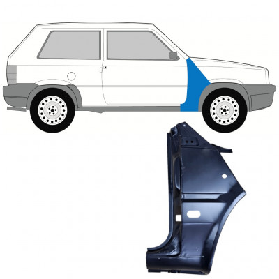 Reparaturni lim prednjeg blatobrana za Fiat Panda 1980-2002 / Desno 11811