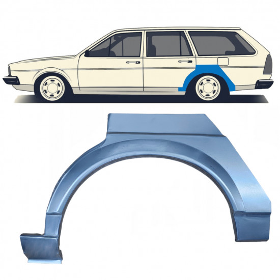 Reparaturni lim stražnjeg blatobrana za VW Passat B2 1980-1988 / Lijevo 7111