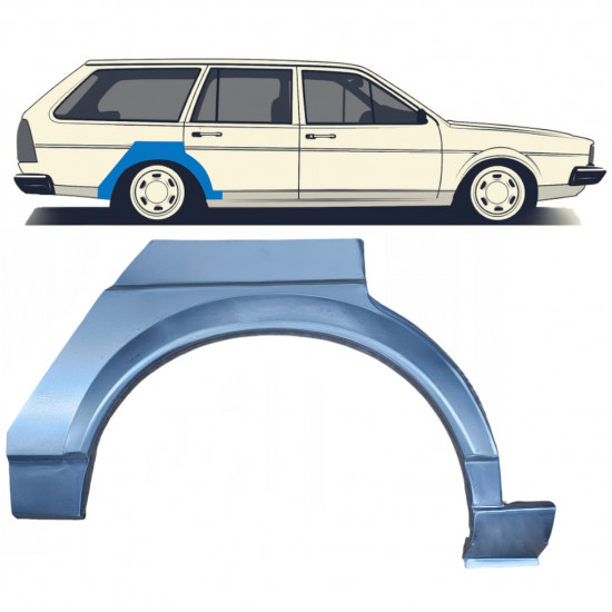 Reparaturni lim stražnjeg blatobrana za VW Passat B2 1980-1988 / Desno 7110