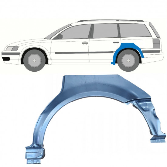 Reparaturni lim stražnjeg blatobrana za VW Passat B5 1996-2005 / Lijevo / COMBI 8920