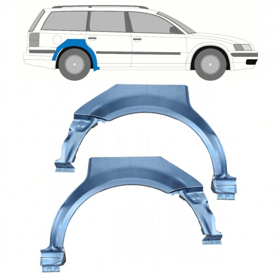 Reparaturni lim stražnjeg blatobrana za VW Passat B5 1996-2005 / Lijevo+Desno / Set 9688