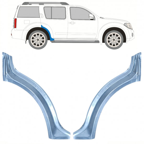 Reparaturni lim stražnjeg blatobrana za Nissan Pathfinder 2004-2013 / Lijevo+Desno / Set 10352