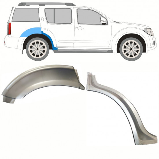 Reparaturni lim stražnjeg blatobrana za Nissan Pathfinder 2004-2013 / Desno / Set 10354