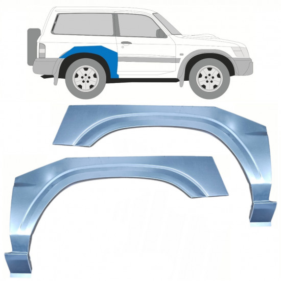 Reparaturni lim stražnjeg blatobrana za Nissan Patrol 1997-2009 / Lijevo+Desno / Set 10220