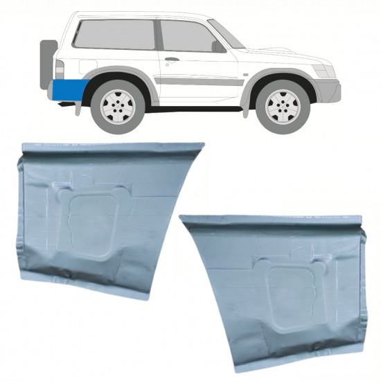 Reparaturni lim stražnjeg blatobrana za Nissan Patrol 1997-2009 / Lijevo+Desno / Set 10168