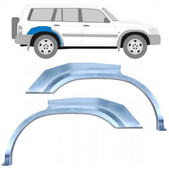 Reparaturni lim stražnjeg blatobrana za Nissan Patrol 1997-2009 / Lijevo+Desno / Set 10283