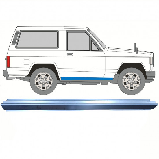 Lim praga za Nissan Patrol 1979-1993 / Lijeva = Desna (simetrična) 8635