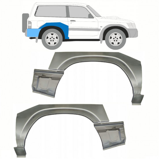 Reparaturni lim stražnjeg blatobrana za Nissan Patrol 1997-2009 / Set 10800