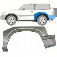 Reparaturni lim stražnjeg blatobrana za Nissan Patrol 1997-2009 / Lijevo / Set 10799