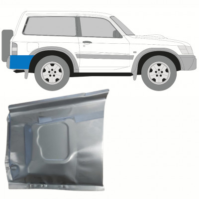 Reparaturni lim stražnjeg blatobrana za Nissan Patrol 1997-2009 / Desno 10166