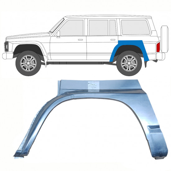 Reparaturni lim stražnjeg blatobrana za Nissan Patrol 1990-1997 / Lijevo 8400