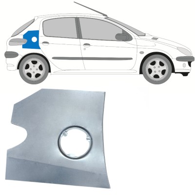 Reparaturni lim otvora za gorivo za Peugeot 206 206+ 1998-2012 15017
