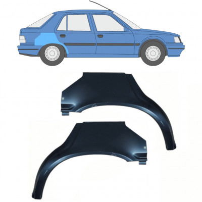 Reparaturni lim stražnjeg blatobrana za Peugeot 309 1986-1993 / Lijevo+Desno / Set 10726