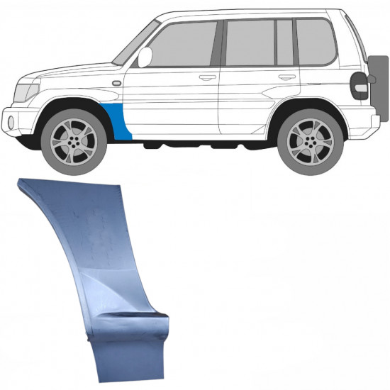 Reparaturni lim prednjeg blatobrana za Mitsubishi Pajero Pinin 1998- / Lijevo 6830