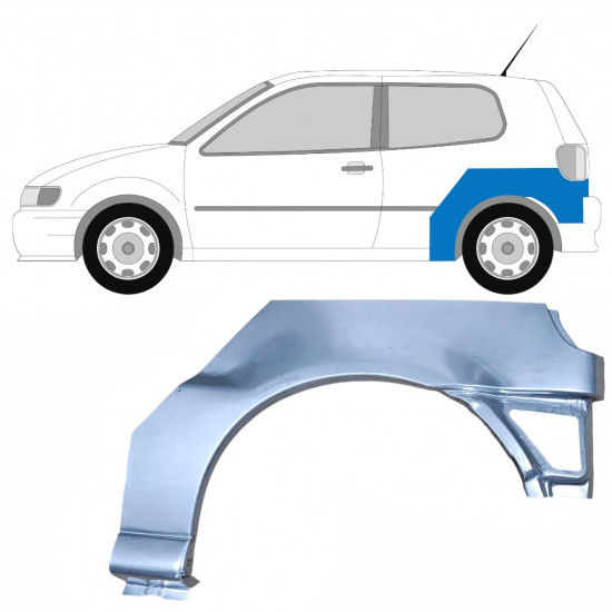 Reparaturni lim stražnjeg blatobrana za VW Polo 1994-1999 / Lijevo 10192