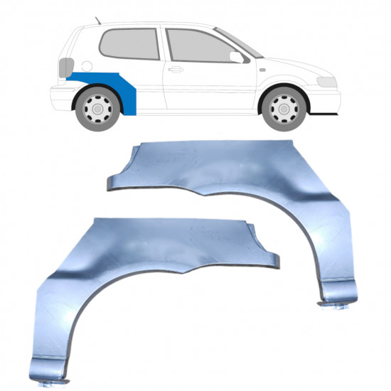 Reparaturni lim stražnjeg blatobrana za VW Polo 1999-2001 / Lijevo+Desno / Set 9216