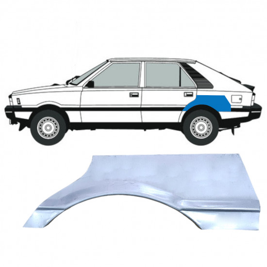 Reparaturni lim stražnjeg blatobrana za FSO Polonez 1978-2002 / Lijevo 12528