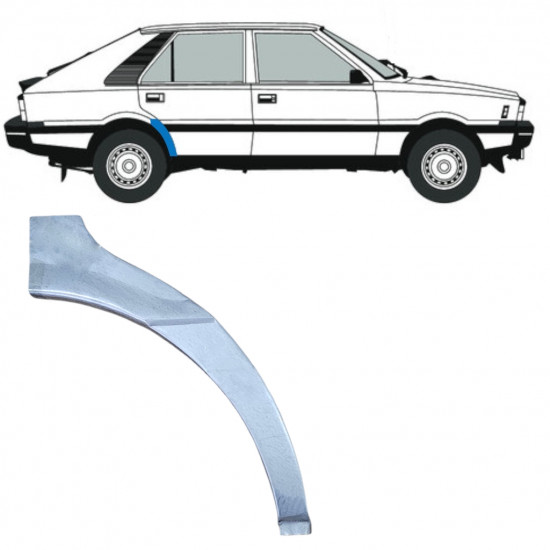 Reparaturni lim stražnjeg blatobrana za FSO Polonez 1978-2002 / Desno 12601