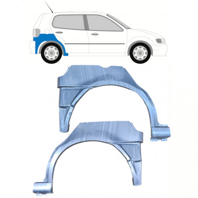 Donji dio reparaturnog lima stražnjeg blatobrana za VW Polo 1994-1999 / Lijevo+Desno / Set 10196