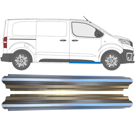 Lim praga prednjih vrata za Toyota Proace Verso 2016- / Lijeva = Desna (simetrična) / Set 14903