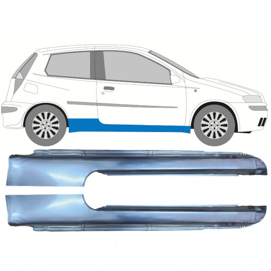 Lim praga za Fiat Punto 2 1999-2010 / Lijevo+Desno / Set 10074