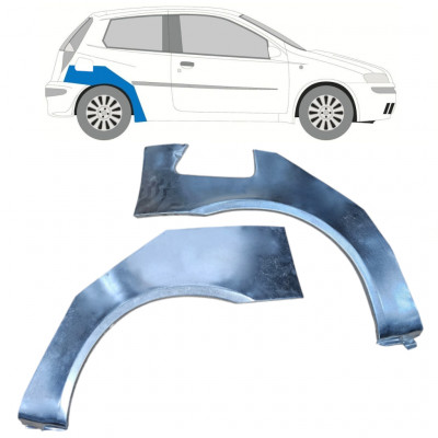 Reparaturni lim stražnjeg blatobrana za Fiat Punto 2 1999-2010 / Lijevo+Desno / Set 10404