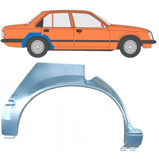 Reparaturni lim stražnjeg blatobrana za Opel Rekord E 1982-1986 / Desno 8078