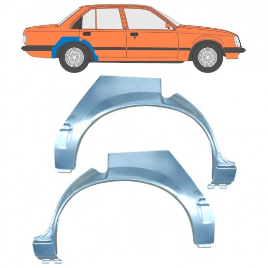 Reparaturni lim stražnjeg blatobrana za Opel Rekord E 1982-1986 / Lijevo+Desno / Set 10278