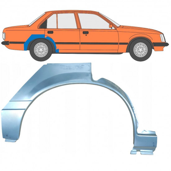 Reparaturni lim stražnjeg blatobrana za Opel Rekord E 1977-1982 / Desno 8076