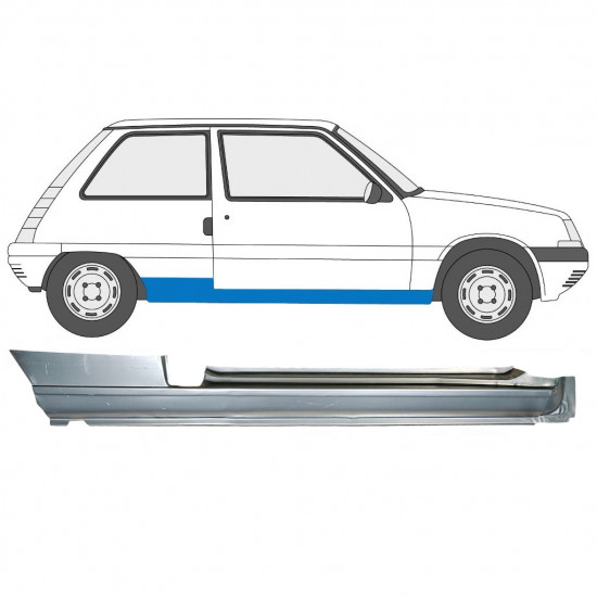 Lim praga za Renault 5 1984-1996 / Desno 7383