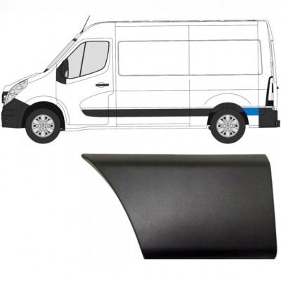 Bočna letvica stražnjeg blatobrana iza kotača za Renault Master 2010- / SWB / Lijevo 8322