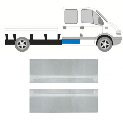 Reparaturni lim stražnjih vrata za Renault Master 1998-2010 / Lijevo+Desno / Dvostruka kabina / Set 10259