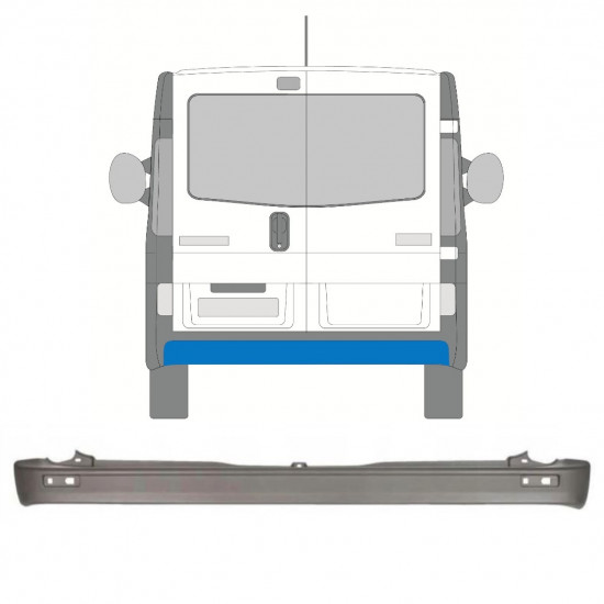 Stražnji branik za Renault Trafic 2001-2014 8207