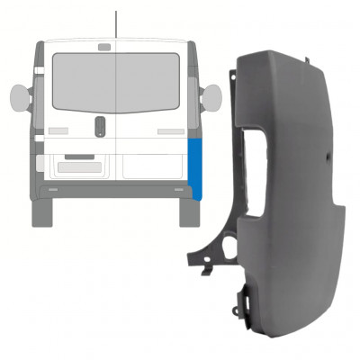 Kut stražnjeg branika za Renault Trafic 2001-2014 / Desno 8208