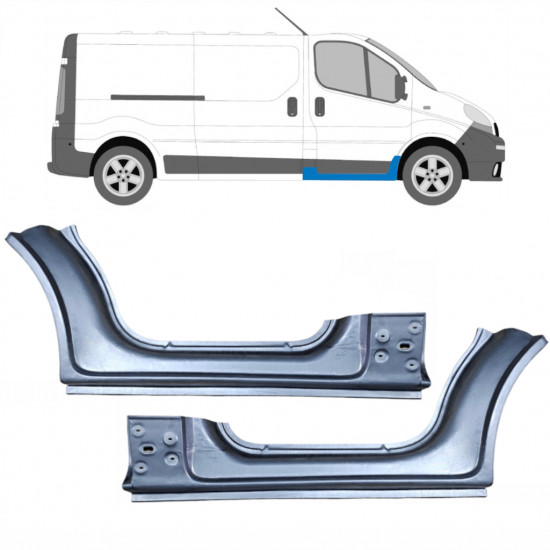 Lim praga za Renault Trafic 2001-2014 / Lijevo+Desno / Set 10085