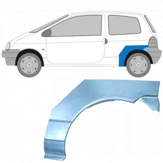 Reparaturni lim stražnjeg blatobrana za Renault Twingo 1993-1998 / Lijevo 8265