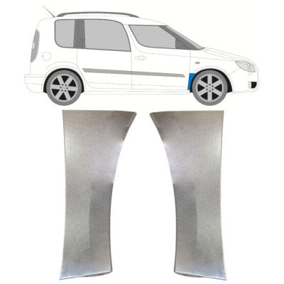 Reparaturni lim prednjeg blatobrana za Skoda Roomster Praktik 2006-2015 / Lijevo+Desno / Set 14695