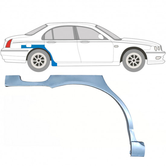 Reparaturni lim stražnjeg blatobrana za Rover 75 MG ZT 1999-2005 / Desno 5920