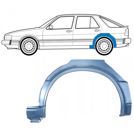 Reparaturni lim stražnjeg blatobrana za Saab 9000 1985-1998 / Lijevo 8121