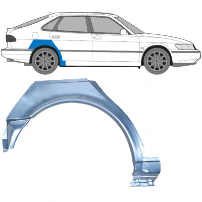 Reparaturni lim stražnjeg blatobrana za Saab 900 1994-1998 / Desno 6983