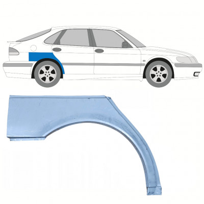 Reparaturni lim stražnjeg blatobrana za Saab 9-3 1998-2003 / Desno 8116