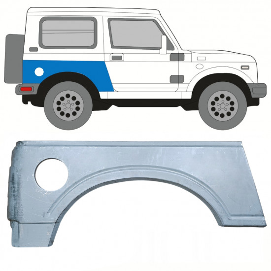 Reparaturni lim stražnjeg blatobrana za Suzuki Samurai 1981-2004 / Desno 10814