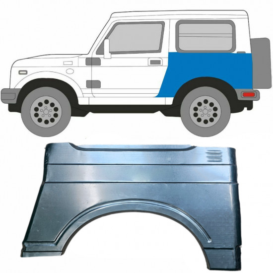 Reparaturni lim stražnjeg blatobrana za Suzuki Samurai 1981-2004 / Lijevo 5440