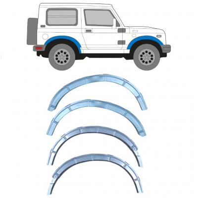 Reparaturni lim prednjeg + stražnjeg blatobrana za Suzuki Samurai 1981- / Set 11835