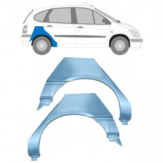 Reparaturni lim stražnjeg blatobrana za Renault Scenic 1995-2003 / Lijevo+Desno / Set 10098