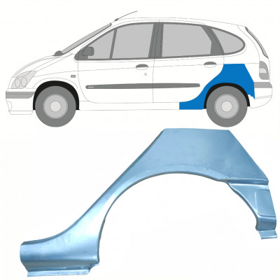 Reparaturni lim stražnjeg blatobrana s pragom za Renault Scenic 1995-2003 / Lijevo 8406